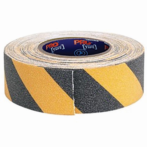 PROCHOICE NON SLIP HAZARD TAPE YELLOW & BLACK. 18M X 50MM